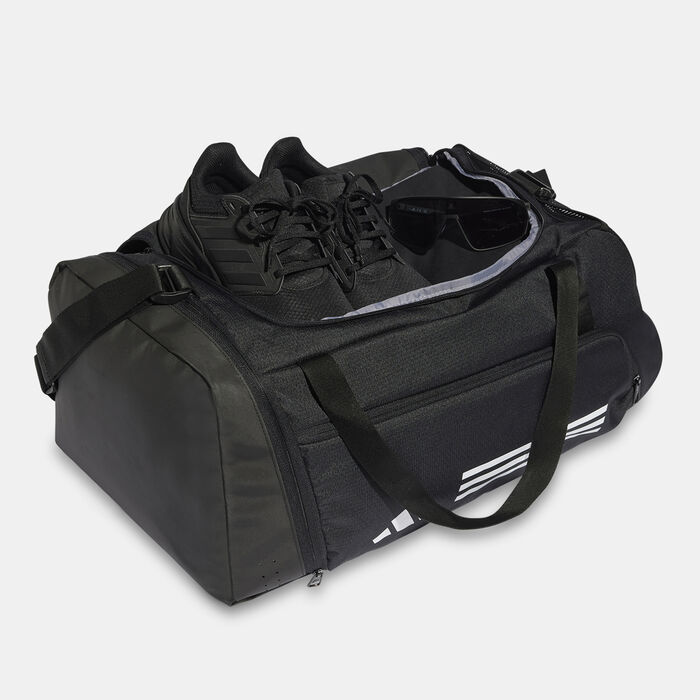 adidas Men's Essentials 3-Stripes Duffel Bag Black image number 3