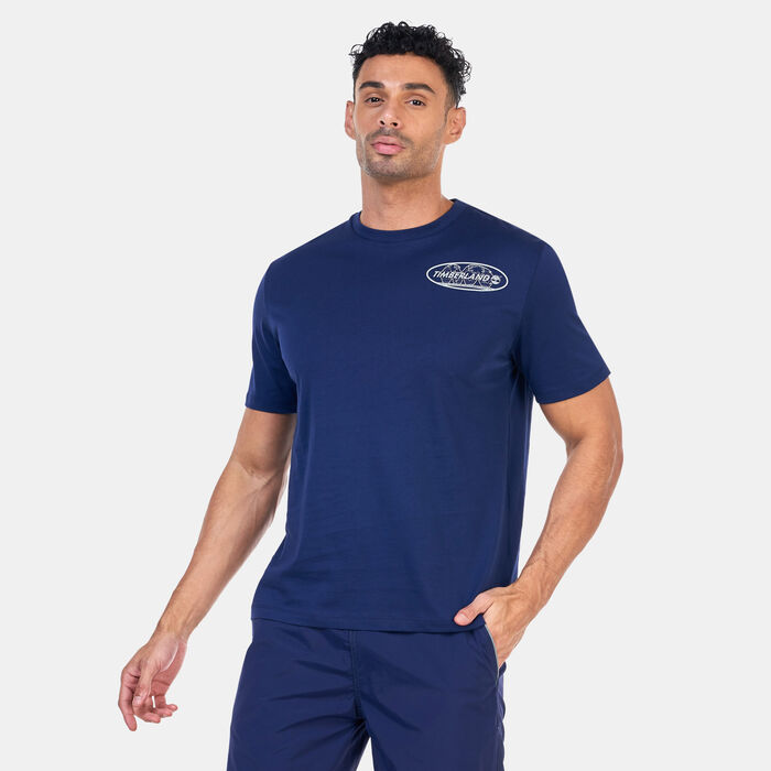 Timberland Reflective Logo T-Shirt Blue image number 0