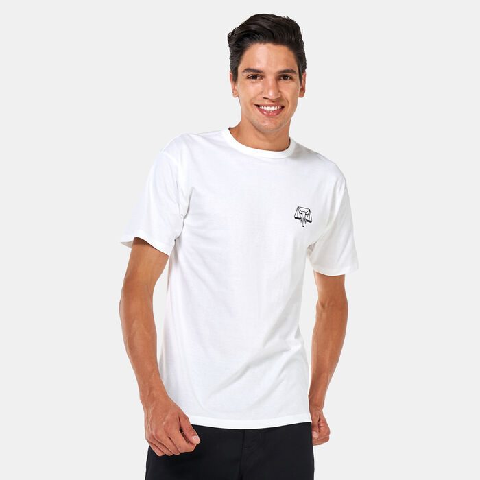 Vans Men's x Courage Adams Off The Wall Classic T-Shirt White image number 0