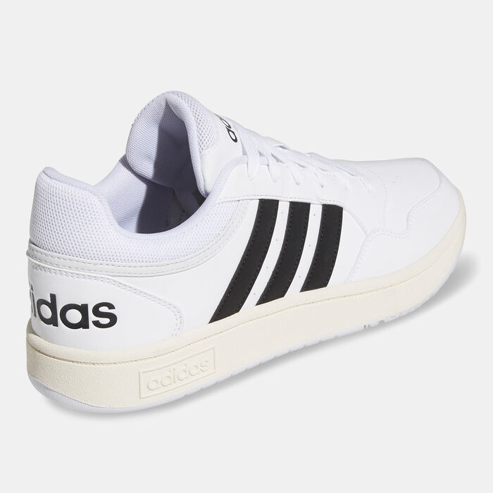 adidas Men's Hoops 3.0 Classic Vintage Low Shoes White adidas Men's Hoops 3.0 Classic Vintage Low Shoes White image number 2