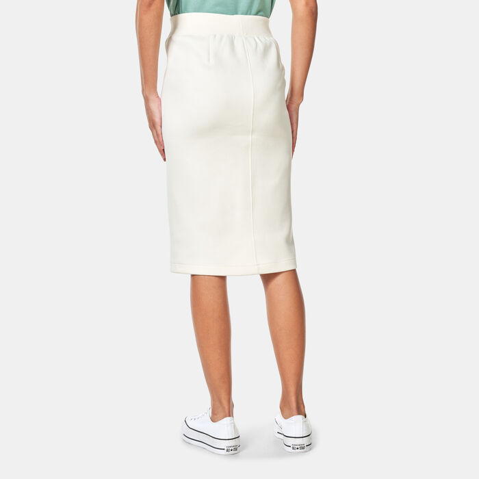 Converse Women's Chuck Taylor Embro Pocket Midi Skirt Brown Converse Women's Chuck Taylor Embro Pocket Midi Skirt Brown image number 1