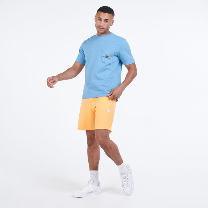 adidas Originals Men's Adventure Pocket Logo T-Shirt Blue image number 2