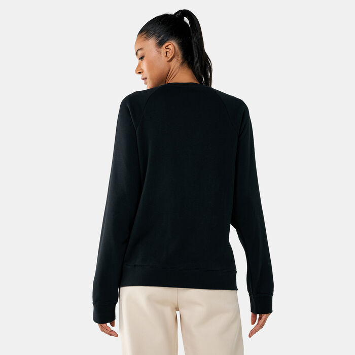 Nike Women's Sportswear Essential Graphic Sweatshirt (Plus Size) Black Nike Women's Sportswear Essential Graphic Sweatshirt (Plus Size) Black image number 1