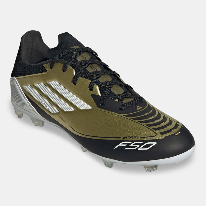 adidas Men's F50 League Messi Firm Ground/Multi-Ground Football Shoes White adidas Men's F50 League Messi Firm Ground/Multi-Ground Football Shoes White image number 1
