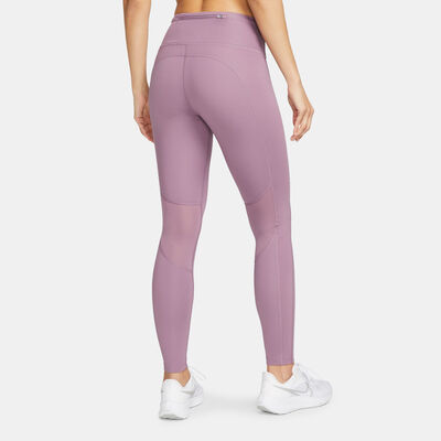 Nike Women's Epic Fast Mid-Rise Running Leggings Purple