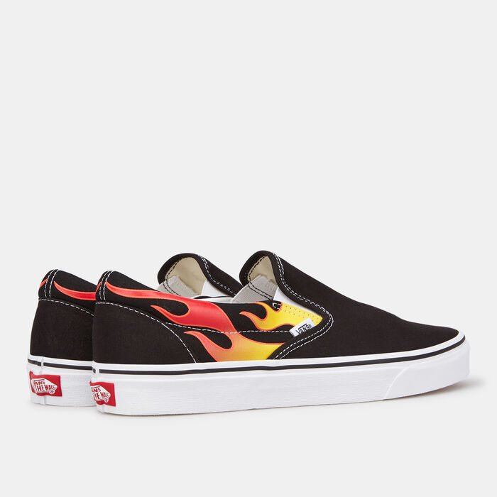 Vans Flames Slip-On Shoe Black Vans Flames Slip-On Shoe Black image number 2