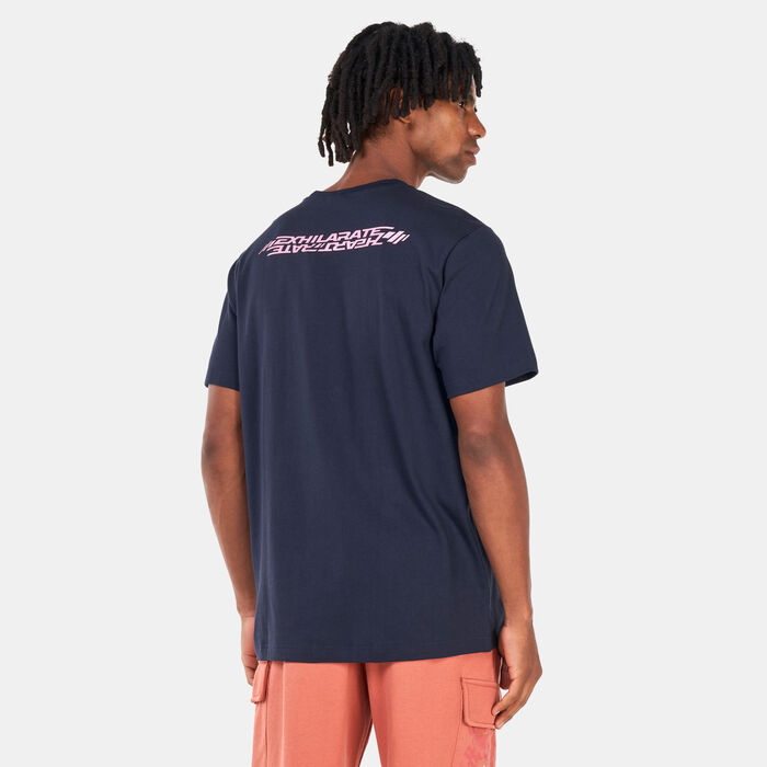 adidas Originals Men's Adventure Ride T-Shirt Blue adidas Originals Men's Adventure Ride T-Shirt Blue image number 1