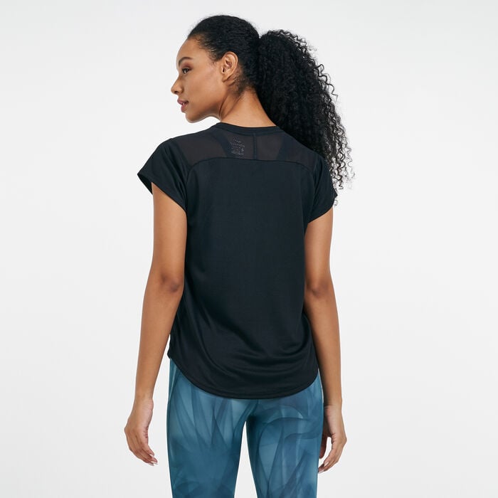 Nike Women's Icon Clash Running T-Shirt Black Nike Women's Icon Clash Running T-Shirt Black image number 1