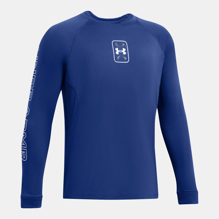Under Armour Kids' Zone Shooting Basketball T-Shirt Blue Under Armour Kids' Zone Shooting Basketball T-Shirt Blue image number 2