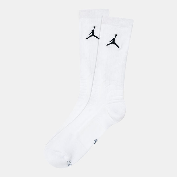 Jordan Men's Flight Crew Basketball Socks White Jordan Men's Flight Crew Basketball Socks White image number 0