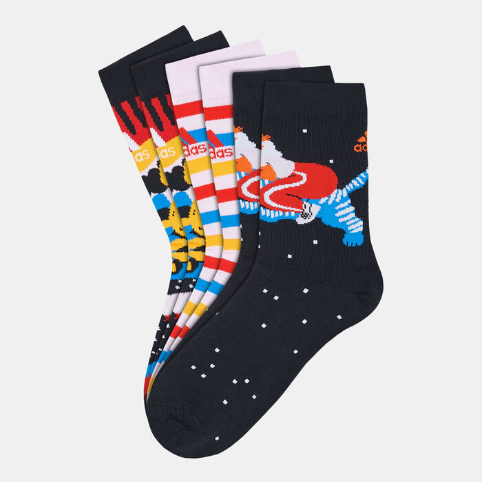 adidas Kids' Egle Sport Socks (3 Pack) Multi adidas Kids' Egle Sport Socks (3 Pack) Multi image number 0