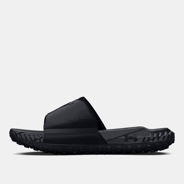 Under Armour Project Rock 3 Slides Black Under Armour Project Rock 3 Slides Black image number 2