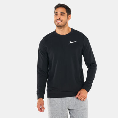 Nike Men's Dri-FIT Training Crew Sweatshirt Black