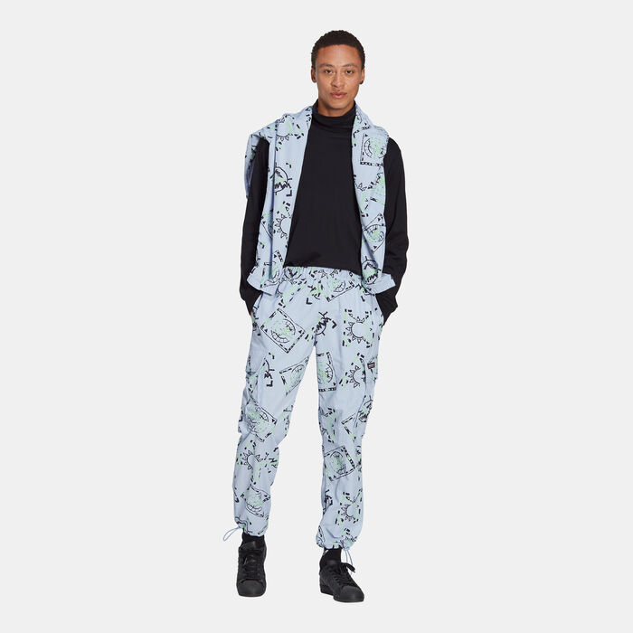 adidas Originals Adventure Allover Print Cargo Pants Blue adidas Originals Adventure Allover Print Cargo Pants Blue image number 2