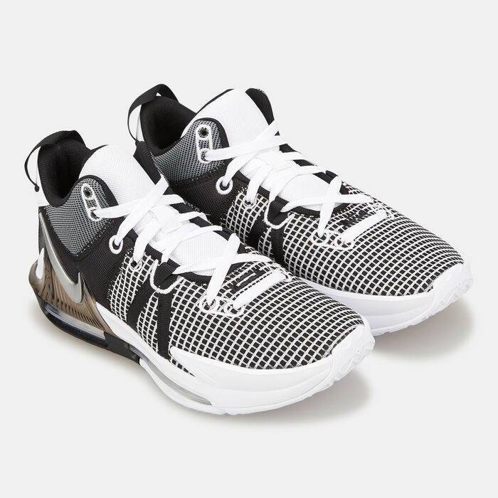 Nike Men's LeBron Witness 7 Basketball Shoe Grey image number 2