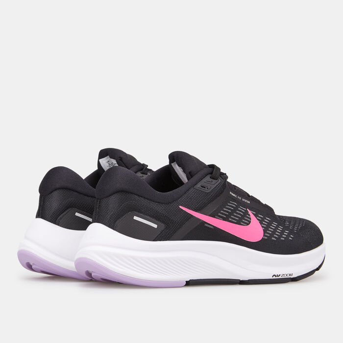 Nike Women's Air Zoom Structure 24 Shoe Black Nike Women's Air Zoom Structure 24 Shoe Black image number 3