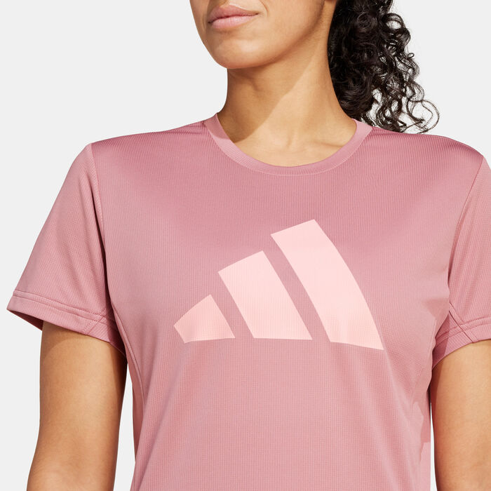 adidas Women's Run It T-Shirt Red adidas Women's Run It T-Shirt Red image number 3