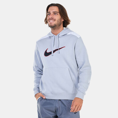 Nike Men's Sportswear Fleece Hoodie Grey Nike Men's Sportswear Fleece Hoodie Grey