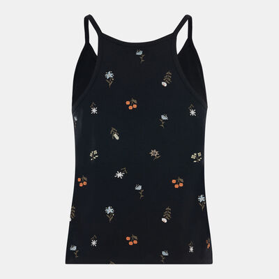 Vans Women's Micro Ditsy Halter Top Black Vans Women's Micro Ditsy Halter Top Black