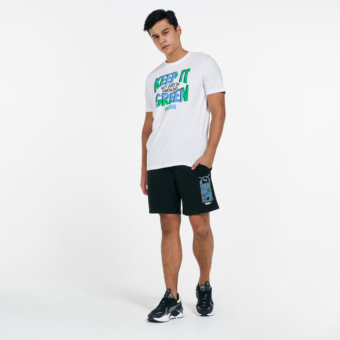 PUMA Men's Classics Babyterry Shorts Black image number 2