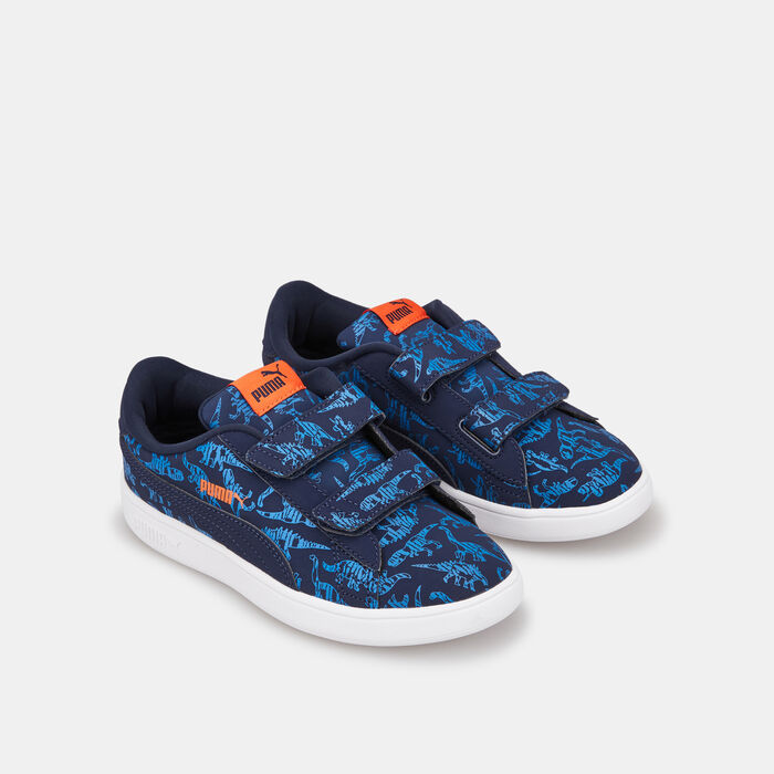 PUMA Kids' Smash v2 Archeo Shoe (Younger Kids) Blue PUMA Kids' Smash v2 Archeo Shoe (Younger Kids) Blue image number 1