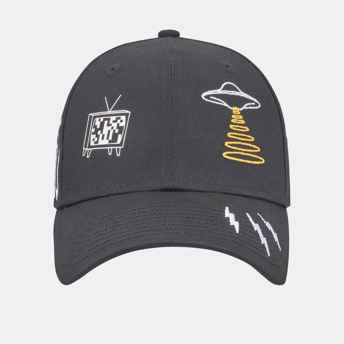 New Era Men's Graphic 9FORTY Adustable Cap Black New Era Men's Graphic 9FORTY Adustable Cap Black image number 0