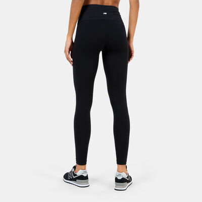New Balance Women's Logo Leggings Blue