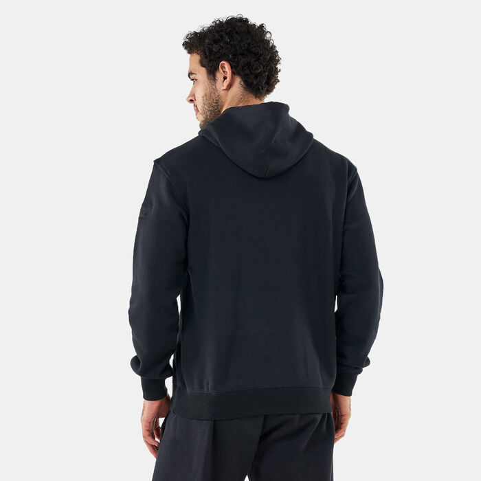 adidas Originals Men's Trefoil Linear Pullover Hoodie Black adidas Originals Men's Trefoil Linear Pullover Hoodie Black image number 1