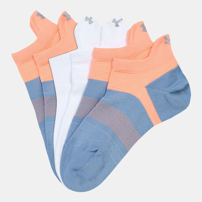 Under Armour UA ArmourDry™ Run Lite No Show Socks (2 Pack) Blue Under Armour UA ArmourDry™ Run Lite No Show Socks (2 Pack) Blue image number 0