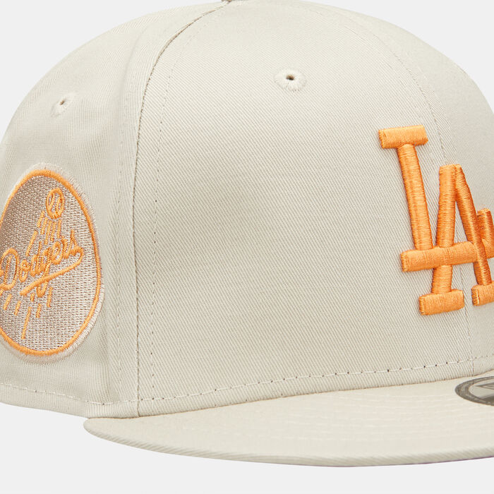 New Era Men's Los Angeles Dodgers Side Patch 9FIFTY Cap Beige image number 2