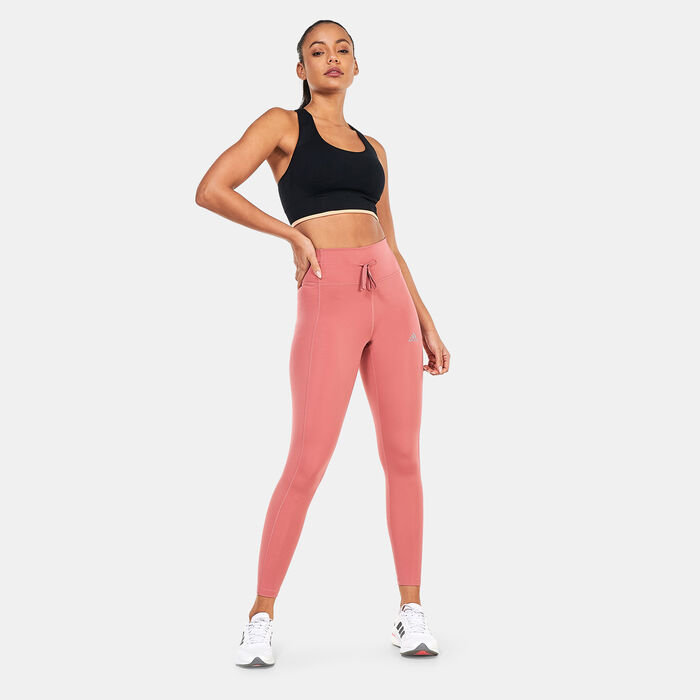 adidas Women's Running Essentials 7/8 Leggings Red image number 2