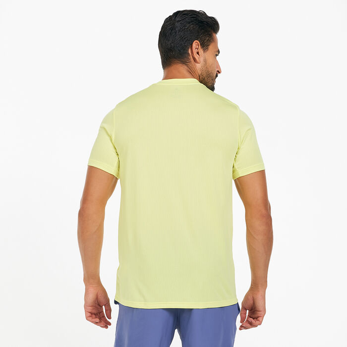 adidas Men's Terrex Primeblue Trail Functional Logo T-Shirt yellow adidas Men's Terrex Primeblue Trail Functional Logo T-Shirt yellow image number 1