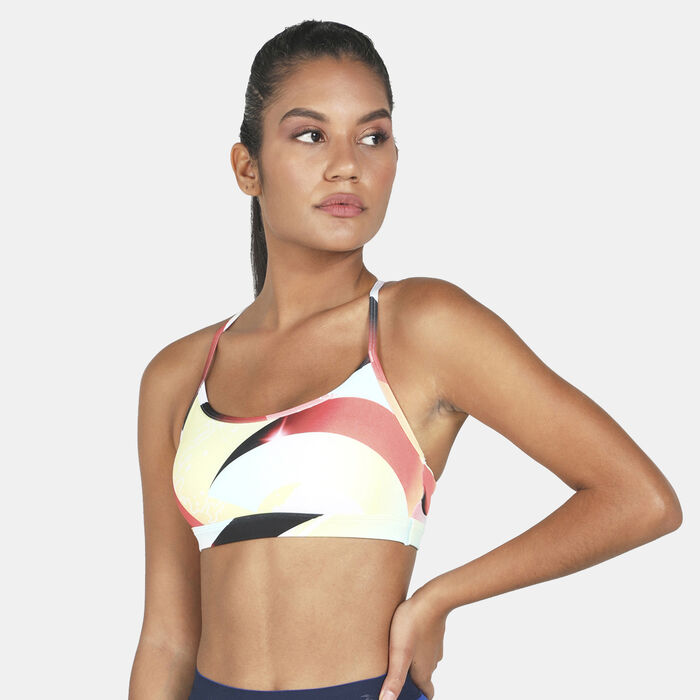 Reebok Women's Skinny Sports Bra Orange image number 0