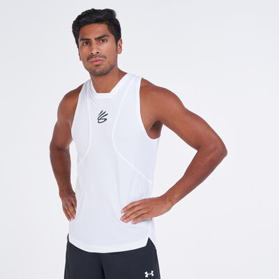 Under Armour Men's Curry Performance Tank Top White Under Armour Men's Curry Performance Tank Top White