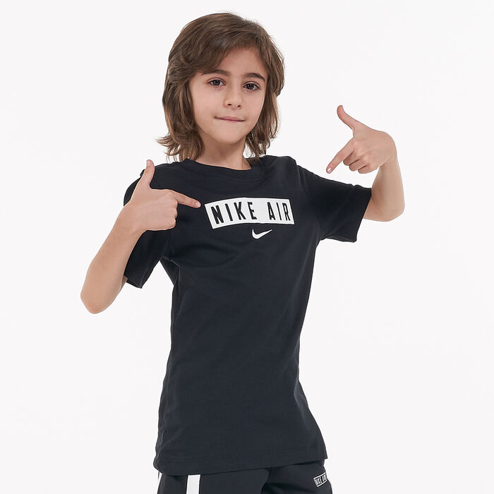 Nike Kids' Sportswear Air Box T-Shirt Blue Nike Kids' Sportswear Air Box T-Shirt Blue image number 0