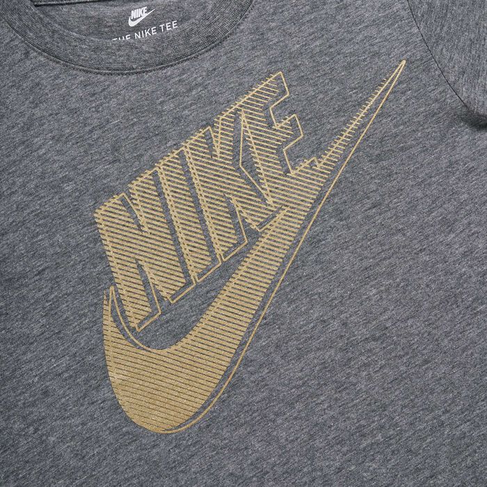 Nike Kids' Club HBR Futura Metallic T-Shirt (Baby & Toddler) Grey Nike Kids' Club HBR Futura Metallic T-Shirt (Baby & Toddler) Grey image number 2