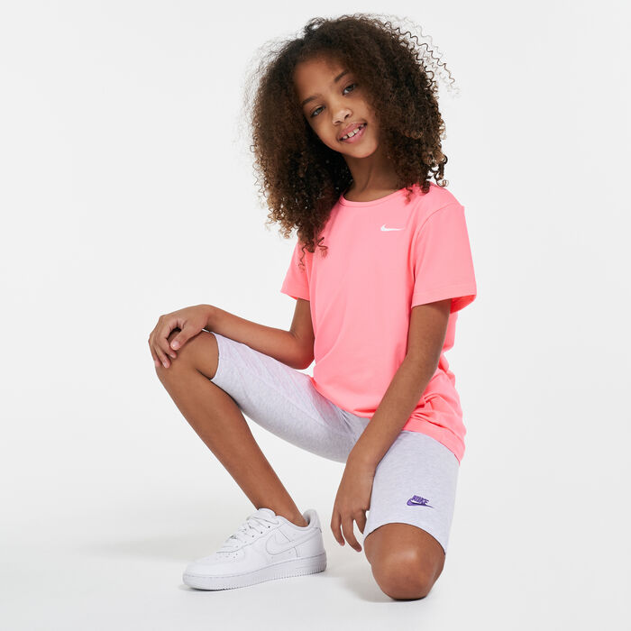 Nike Kids' Sportswear Bike Shorts Purple image number 2