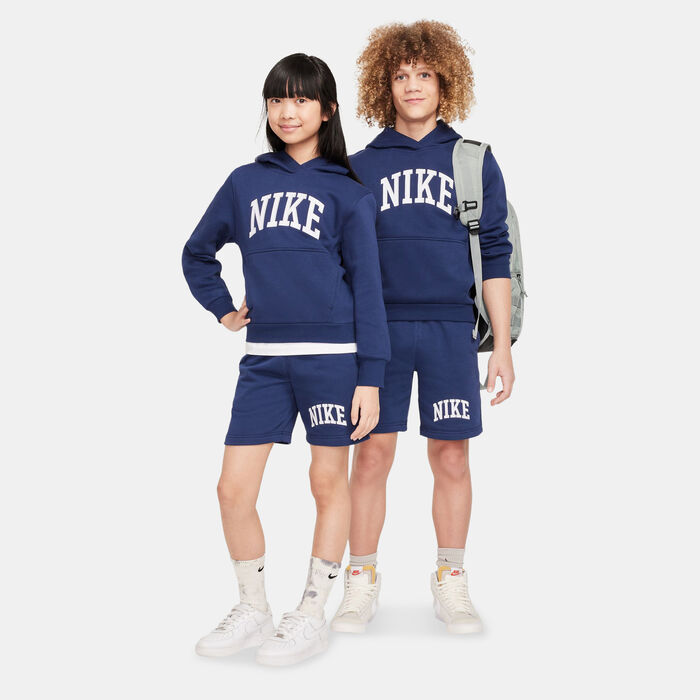Nike Kids' Sportswear Club Fleece Hoodie Blue Nike Kids' Sportswear Club Fleece Hoodie Blue image number 2