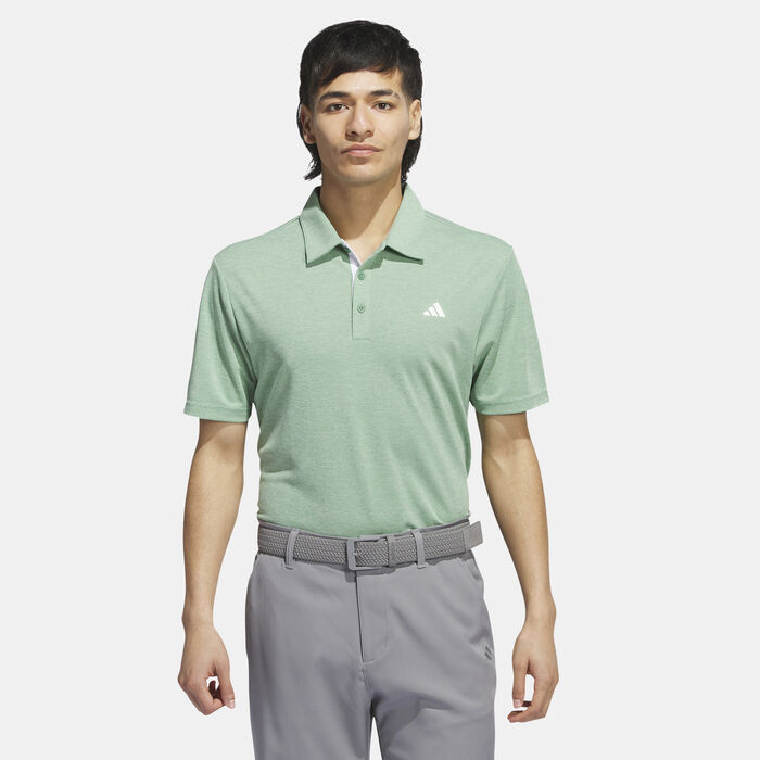 adidas Men's Drive Heather Polo Shirt Green adidas Men's Drive Heather Polo Shirt Green image number 0