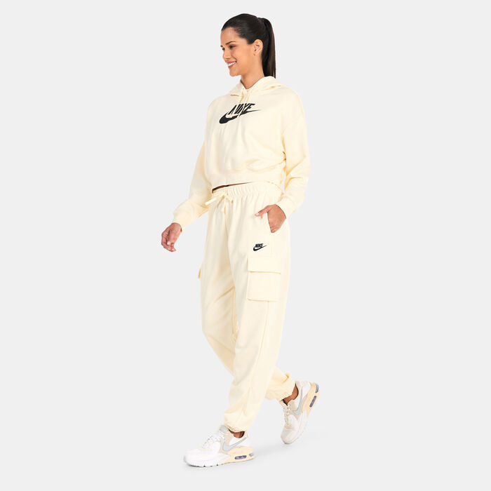 Nike Women's Sportswear Club Fleece Oversized Cargo Joggers Ivory Nike Women's Sportswear Club Fleece Oversized Cargo Joggers Ivory image number 2