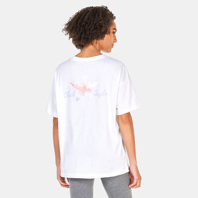 Converse Women's Floral Fill Chuck Taylor T-Shirt White Converse Women's Floral Fill Chuck Taylor T-Shirt White