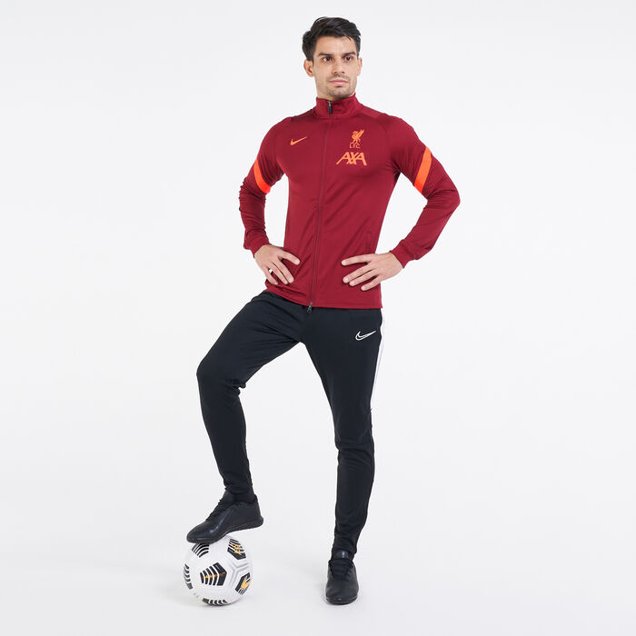 Nike Men's Liverpool F.C. Strike Football Track Jacket Red image number 2