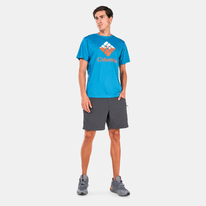 Columbia Men's Zero Ice Cirro-Cool™ Graphic T-Shirt Blue Columbia Men's Zero Ice Cirro-Cool™ Graphic T-Shirt Blue image number 2