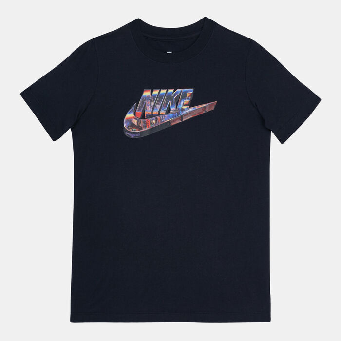Nike Kids' Sportswear Worldwide T-Shirt (Older Kids) Black Nike Kids' Sportswear Worldwide T-Shirt (Older Kids) Black image number 0