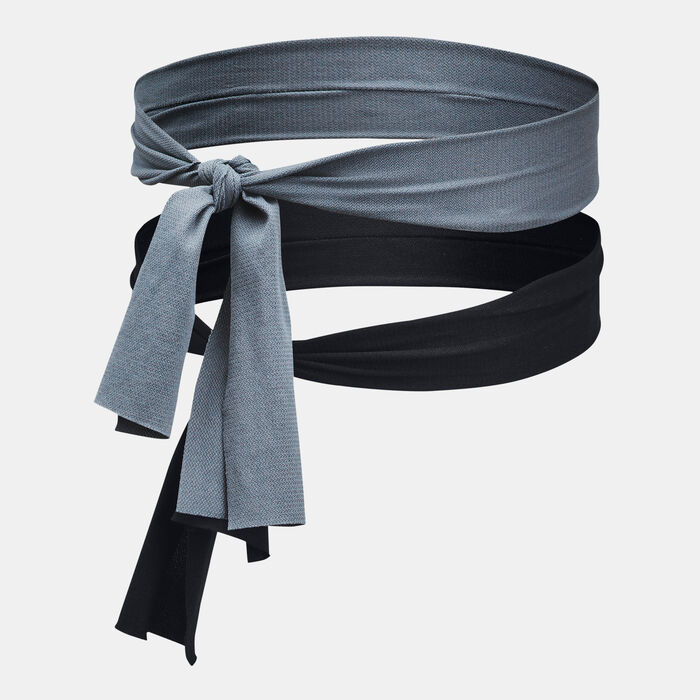 Under Armour Women's Logo Training Headband (2 Pieces) Grey Under Armour Women's Logo Training Headband (2 Pieces) Grey image number 1