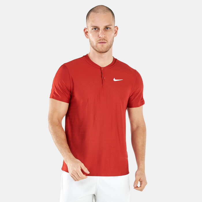 Nike Men's Court Dri-FIT Advantage Tennis Polo Shirt Red Nike Men's Court Dri-FIT Advantage Tennis Polo Shirt Red image number 0