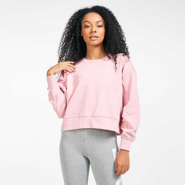 Nike Women's Dri-FIT Get Fit Crew Sweatshirt Pink image number 0