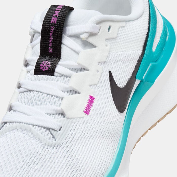Nike Women's Air Zoom Structure 25 Shoe White Nike Women's Air Zoom Structure 25 Shoe White image number 3