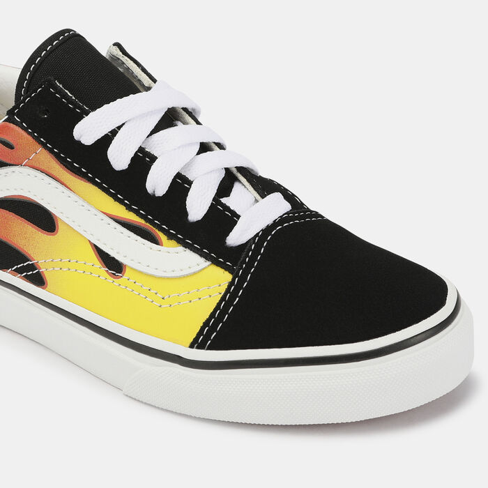 Vans Kids' Old Skool Flame Unisex Shoe Black Vans Kids' Old Skool Flame Unisex Shoe Black image number 4