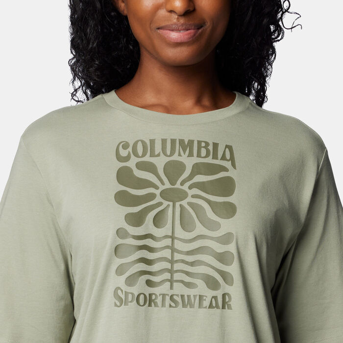 Columbia Women's North Cascades T-Shirt Green Columbia Women's North Cascades T-Shirt Green image number 3